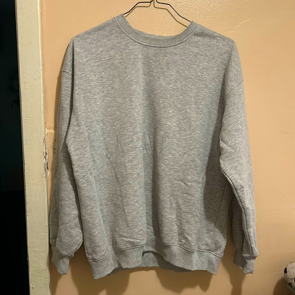 Oversized crew neck sweater